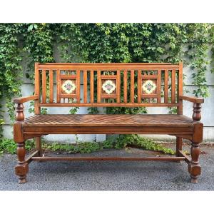 Art Nouveau Period Bench, Late 19th Century