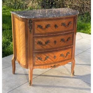 Commode En Marqueterie De Style Transition Vers 1900