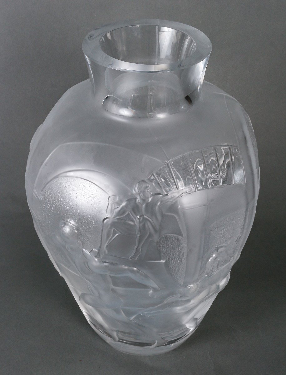 Vase Cristal Lalique "LES ELEENS"-photo-3