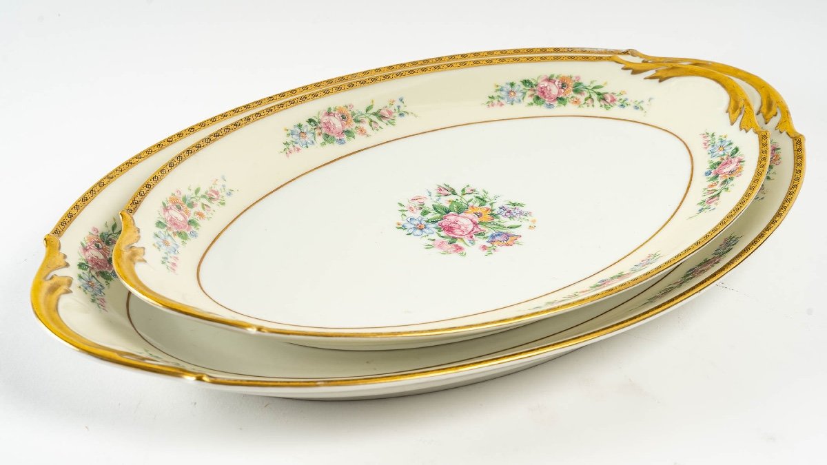 Promotion Spéciale -50 \%| Service De Table, Porcelaine Limoges Vintage| 54 Pièces Pour 12 Pers-photo-4