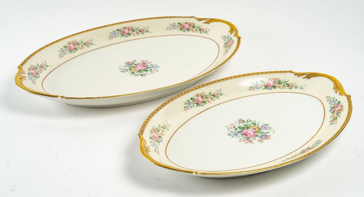 Promotion Spéciale -50 \%| Service De Table, Porcelaine Limoges Vintage| 54 Pièces Pour 12 Pers-photo-5