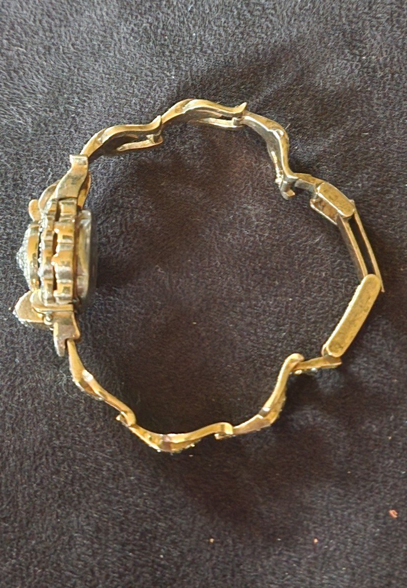 Bracelet En Vermeil Et Strass 1930-photo-3