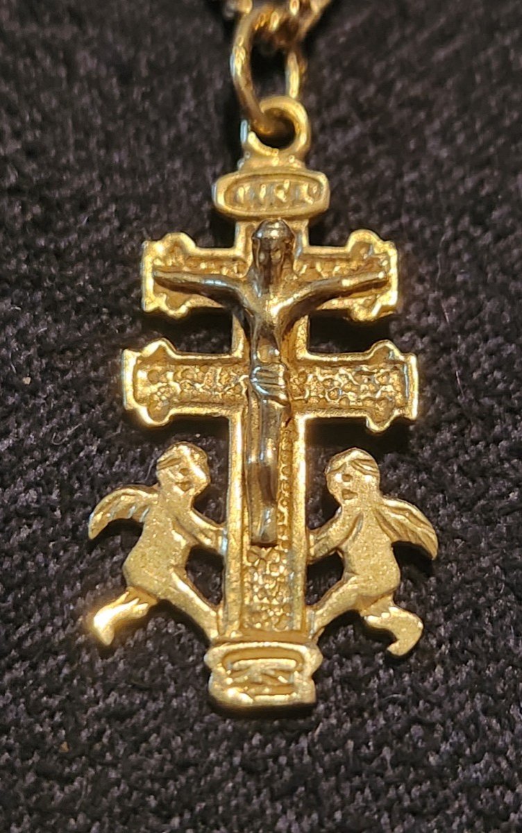 Caravaca Cross Necklace In Gold