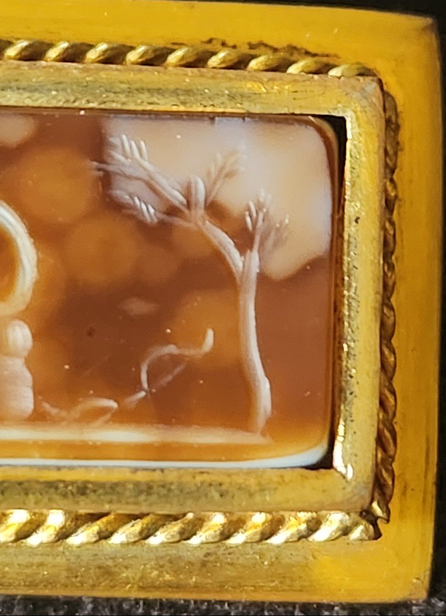 19th Century Agate Intaglio Brooch -photo-2