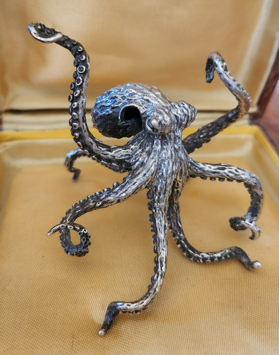 Silver Octopus Sculpture.....-photo-3