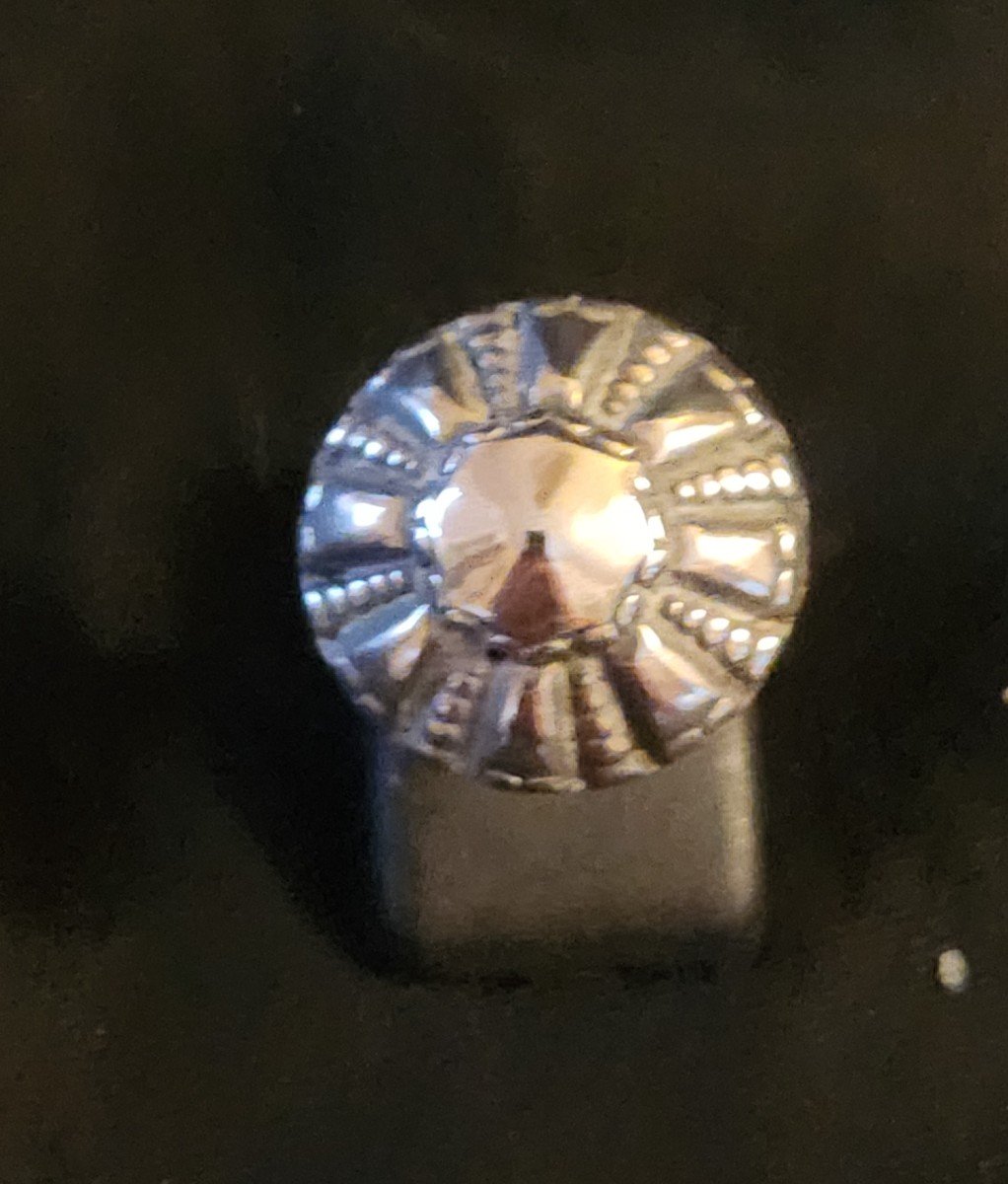 Normandy "bosse" Ring In 19th Century Silver