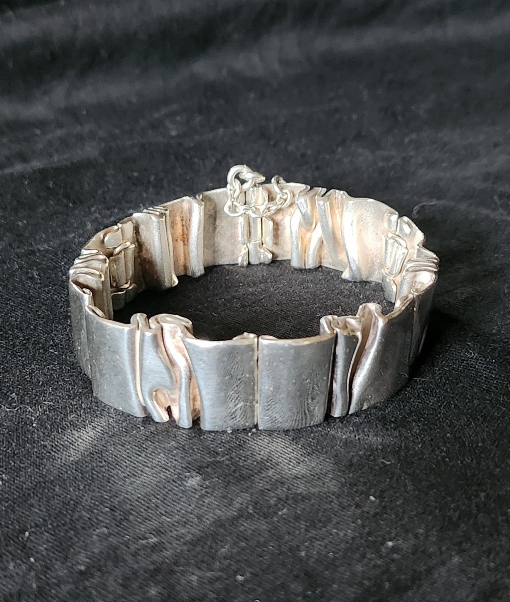 Modernist Silver Bracelet 