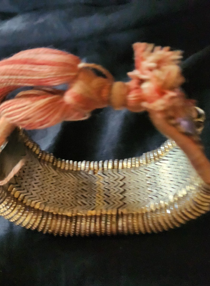 19th Century Vermeil Ethnic Bracelet-photo-3