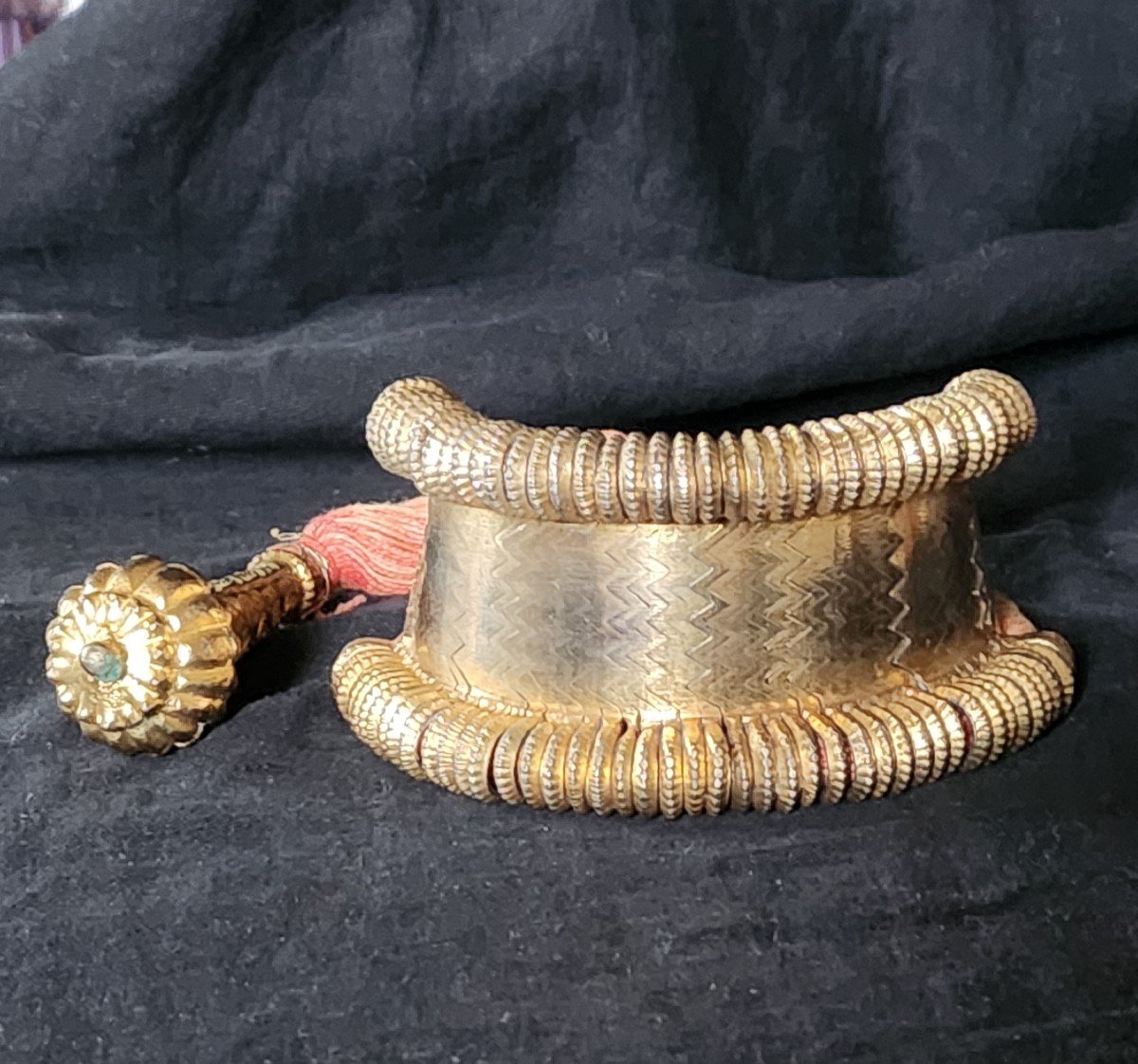 19th Century Vermeil Ethnic Bracelet