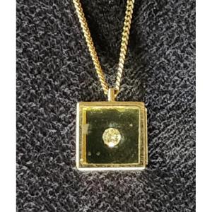 Pascal Morabito Cube Necklace Gold, Crystal, Diamond