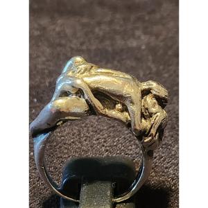 Erotic Silver Ring