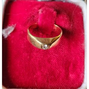 Children's Gold And Diamond Ring 