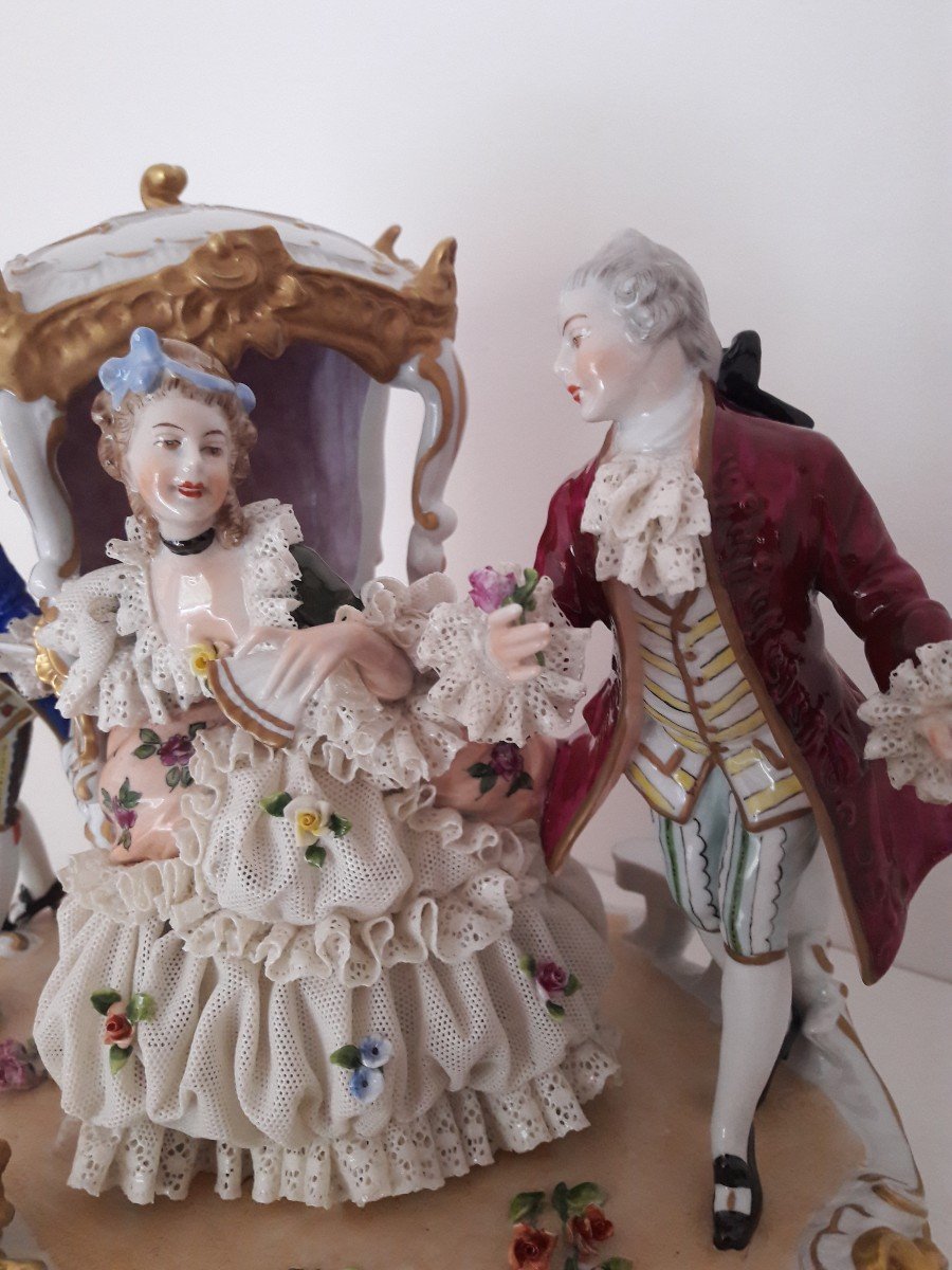 Grand Groupe Porcelaine Unter Weiss Bach-photo-4