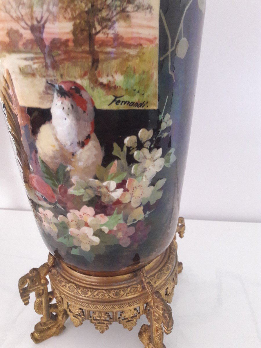 Paire de Vases d'après Montigny Sur Loing-photo-4