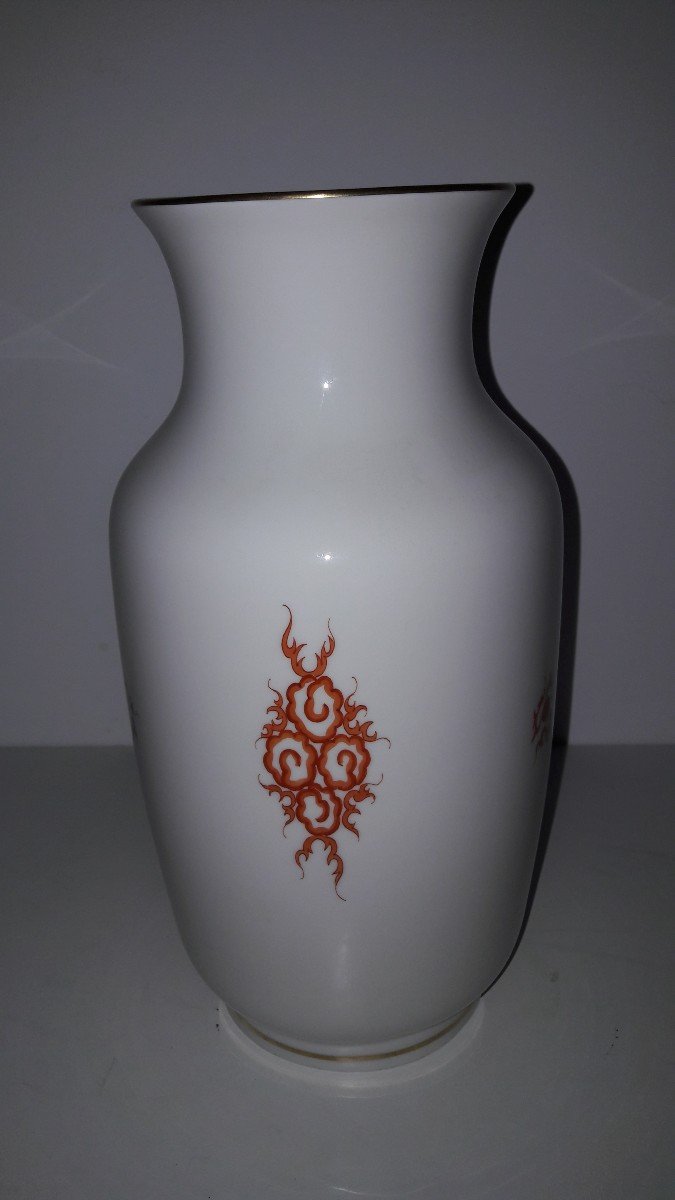 Meissen Vase Red Dragon Series-photo-3