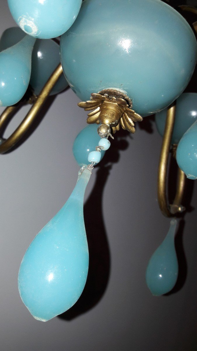 Murano Opaline Chandelier-photo-2