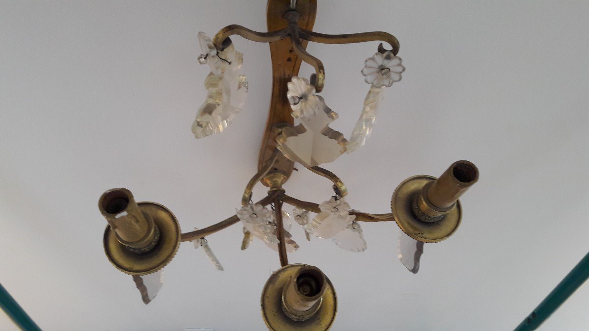 Luminaire Appliques En Bronze Avec Pampilles-photo-2