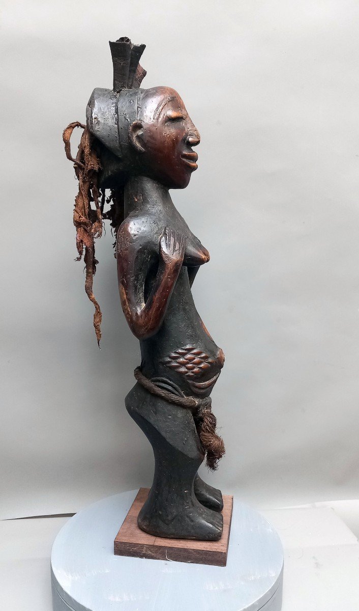 Luba Maternity Fetish Statue From Kasai Nkisi-photo-3