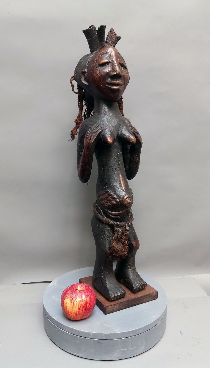 Luba Maternity Fetish Statue From Kasai Nkisi