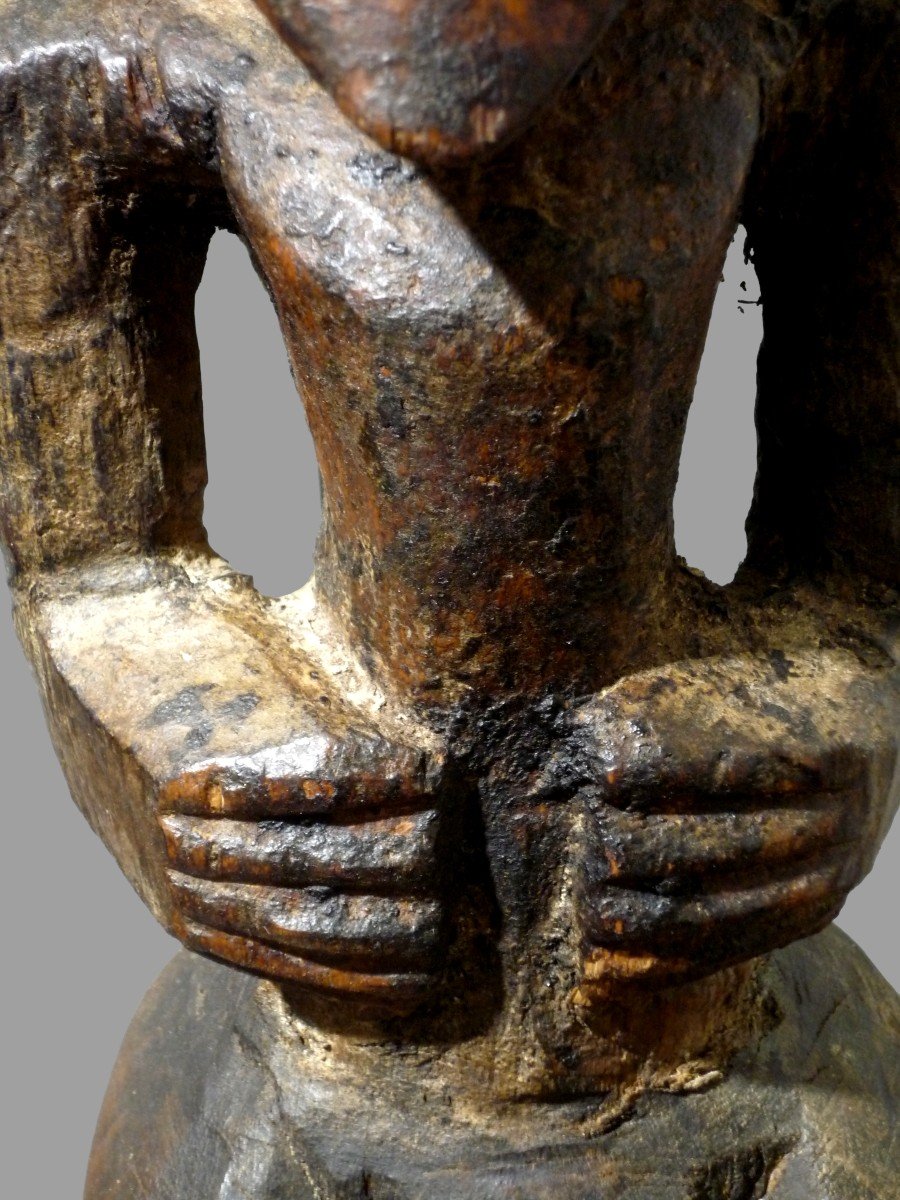  Statue Fetiche Kusu Republique Du Congo Rdc -photo-1