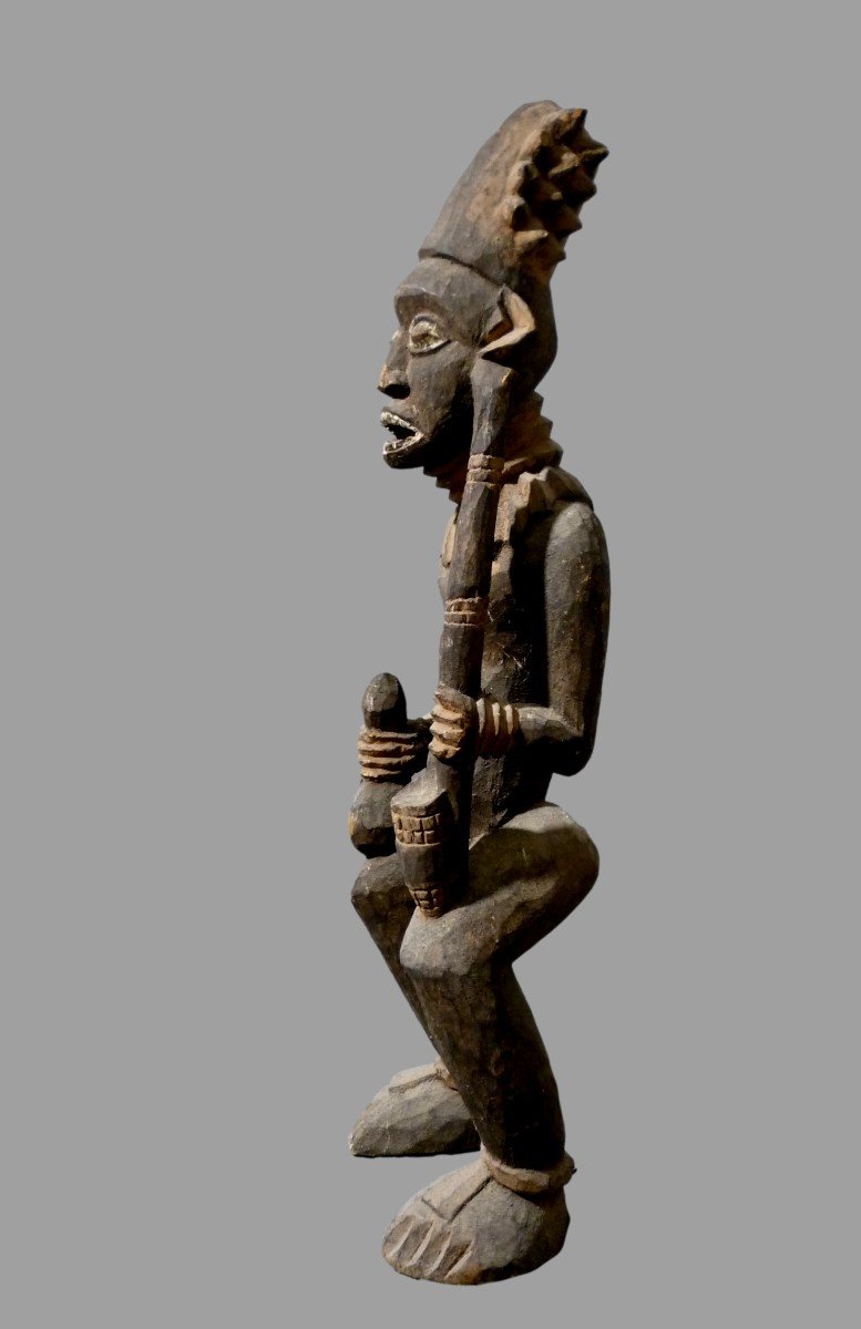 Statue de shaman Bamoun Cameroun -photo-2