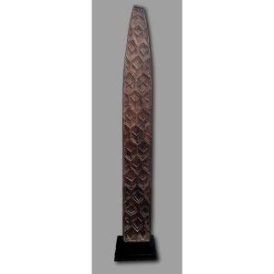 Large Natural Wood Shield Oceania Irian Jaya, Wolmark Collection