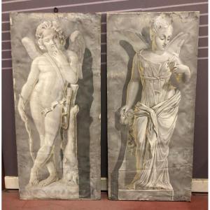 Pair Of Neoclassical Paintings