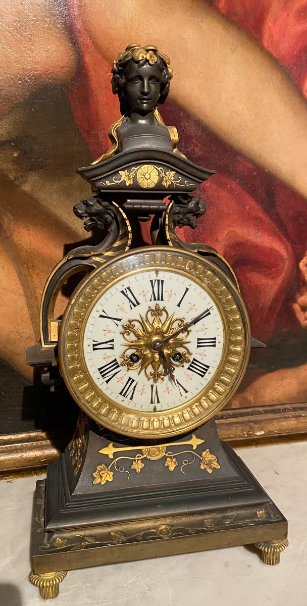 Montre Particulière En Bronze, Napoléon III-photo-1