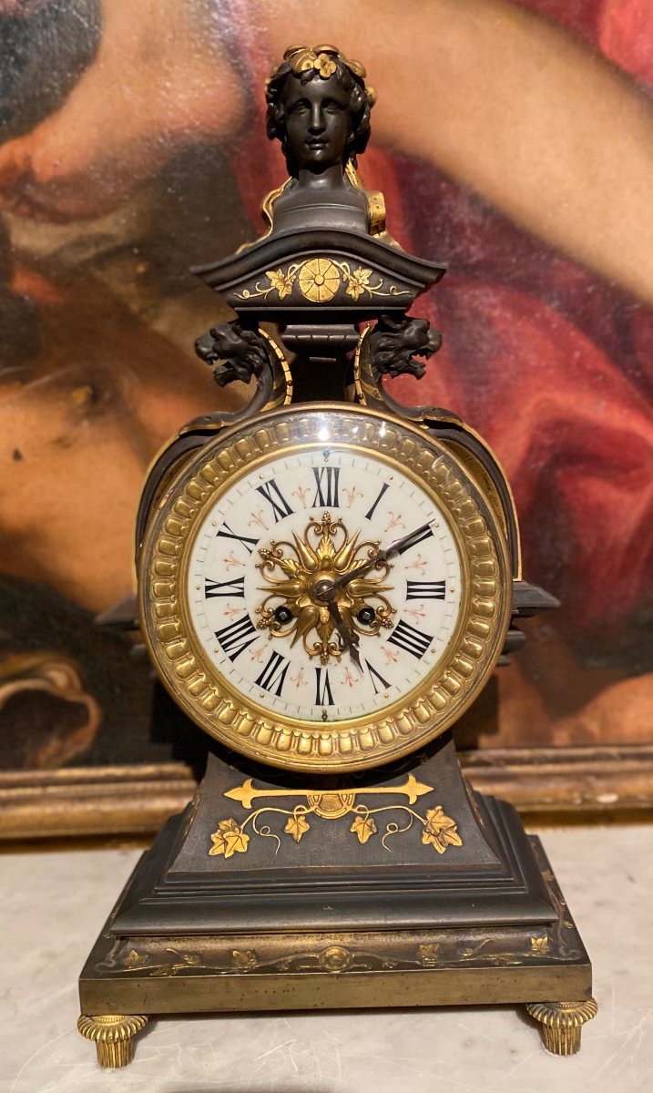 Montre Particulière En Bronze, Napoléon III