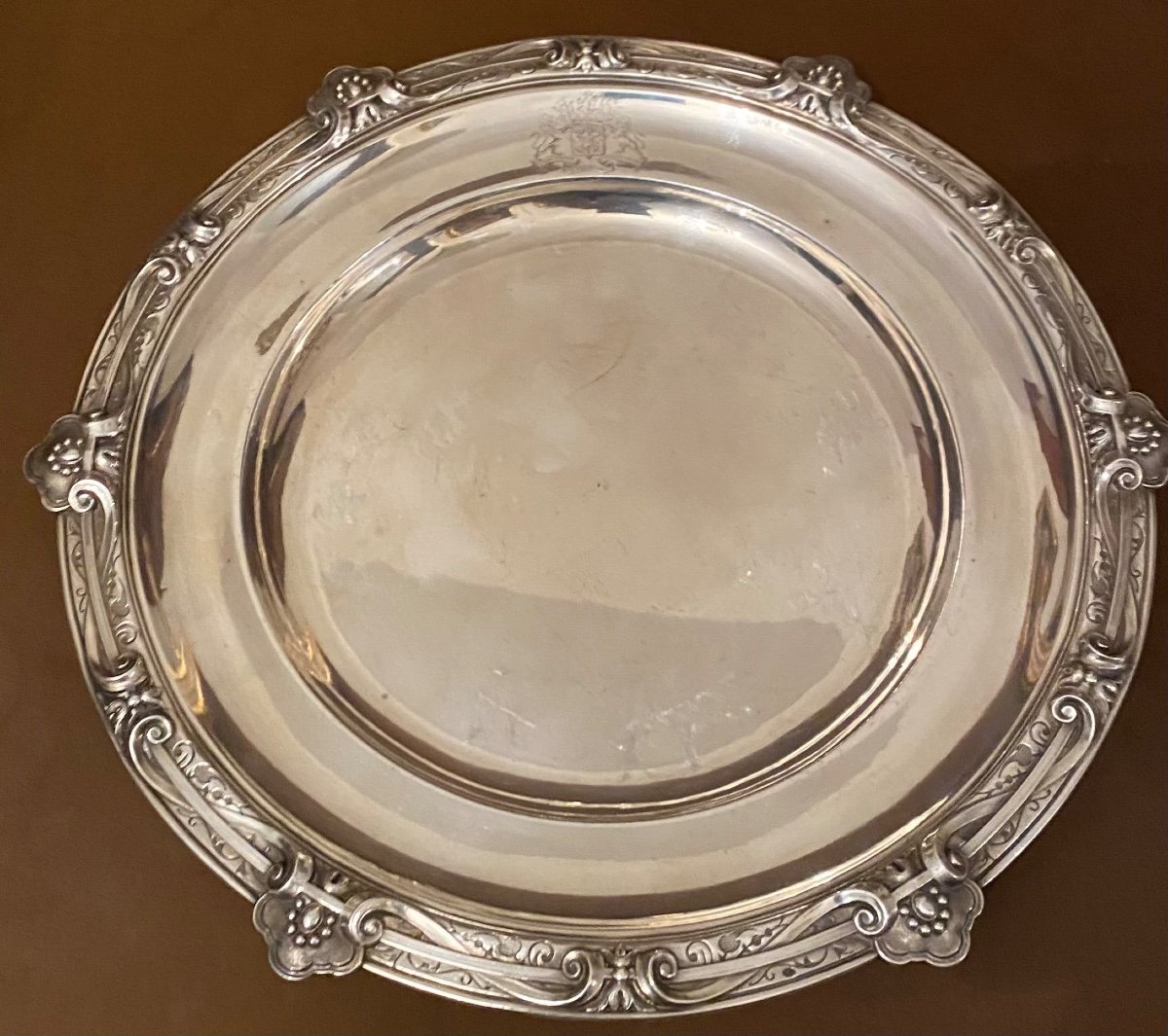 Pairs Of Odio Perforated Silver Plates, From The Rothschild Family