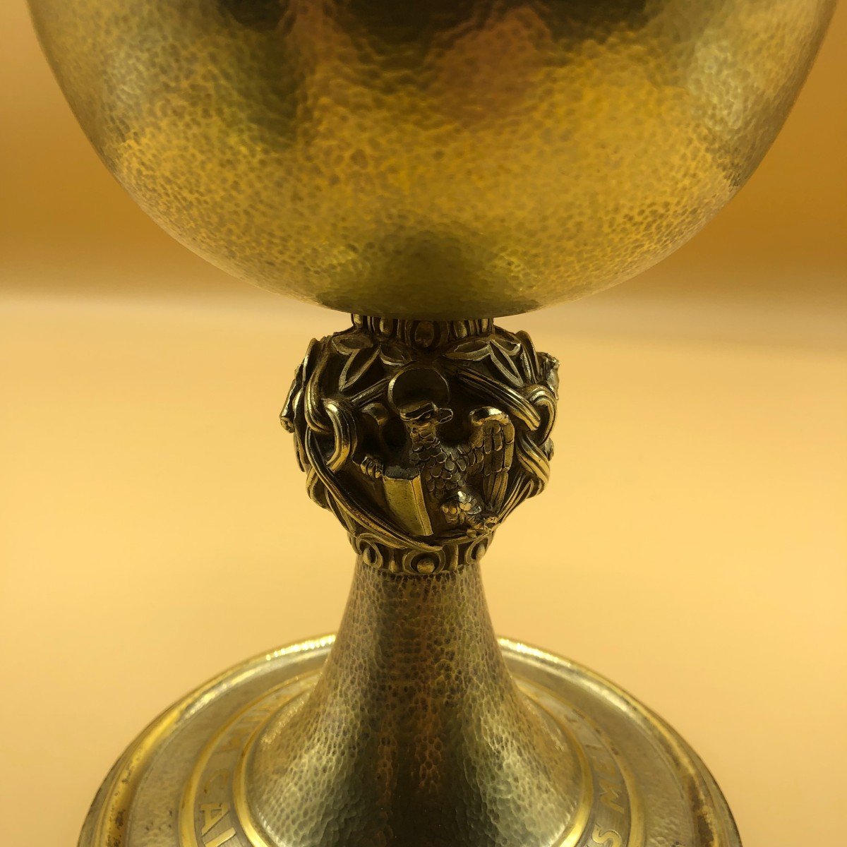 Italian Liturgical Chalice In Futurist Style (1920-1940) In Solid Silver-photo-1