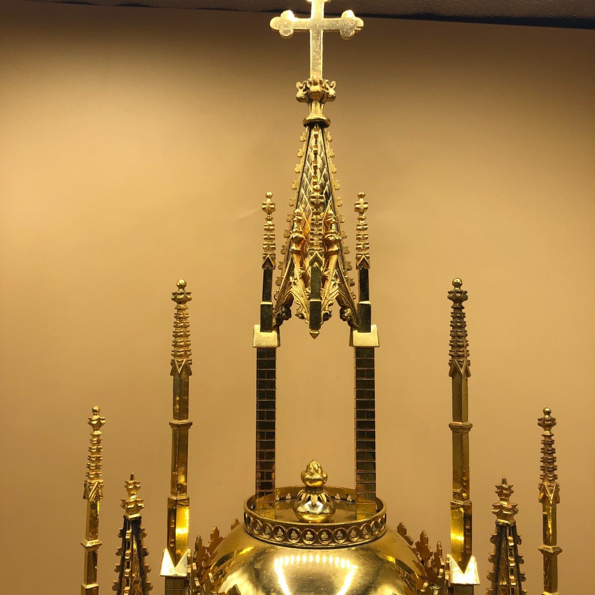 Gilt Bronze Reliquary Of St. Thomas Of Canterbury-photo-4