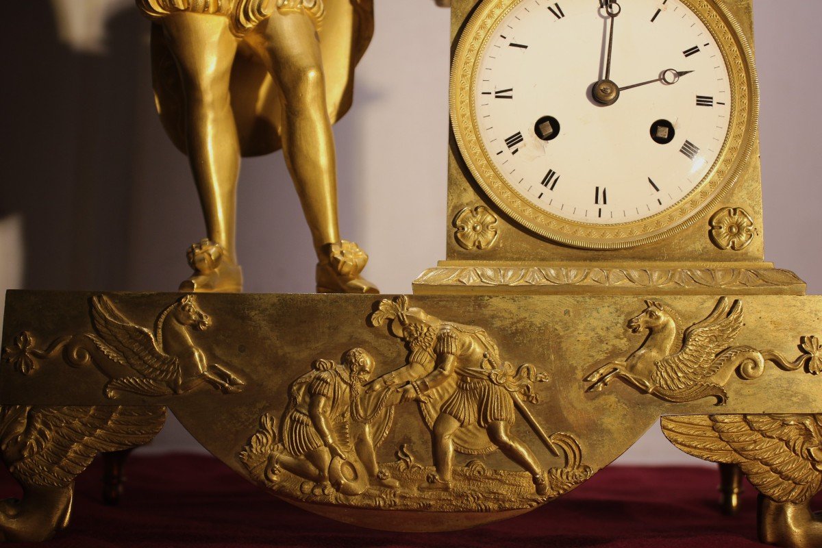 Early Empire (parisian) Table Clock Depicting Henry IV .-photo-1