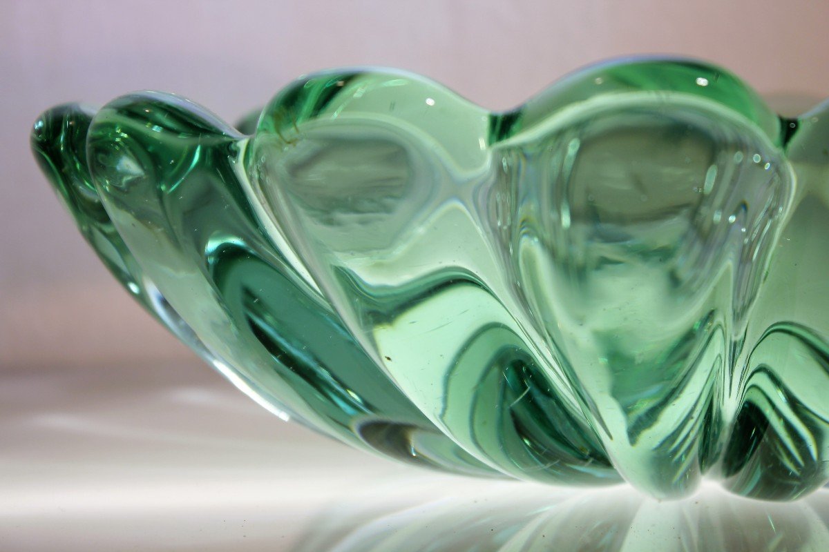 Murano | Centrepiece In Ribbed Submerged Glass-photo-3