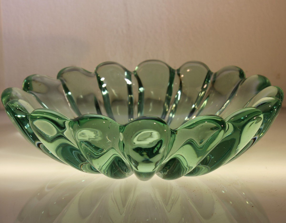 Murano | Centrepiece In Ribbed Submerged Glass