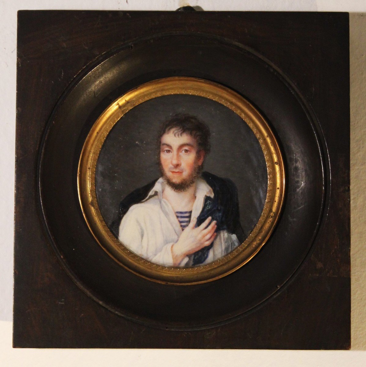 Portrait Of A Seaman _ Oil Painting From The 19th Century 