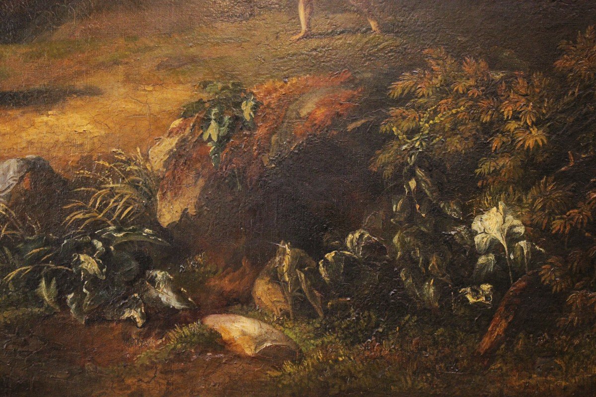 Ulysses And Nausicaa On The Island Of The Phaeacians | Oil On Canvas-photo-4