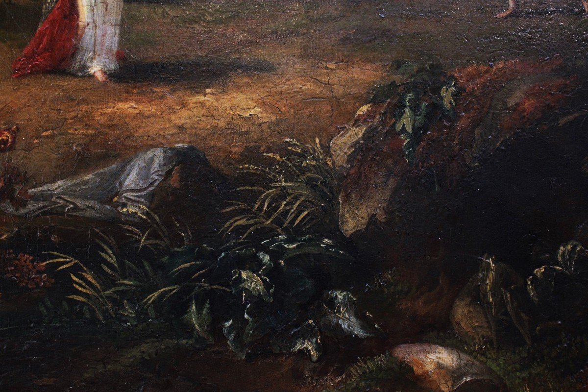 Ulysses And Nausicaa On The Island Of The Phaeacians | Oil On Canvas-photo-1