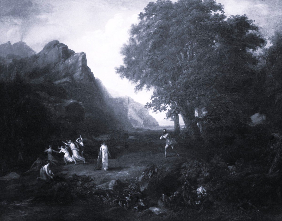 Ulysses And Nausicaa On The Island Of The Phaeacians | Oil On Canvas-photo-2