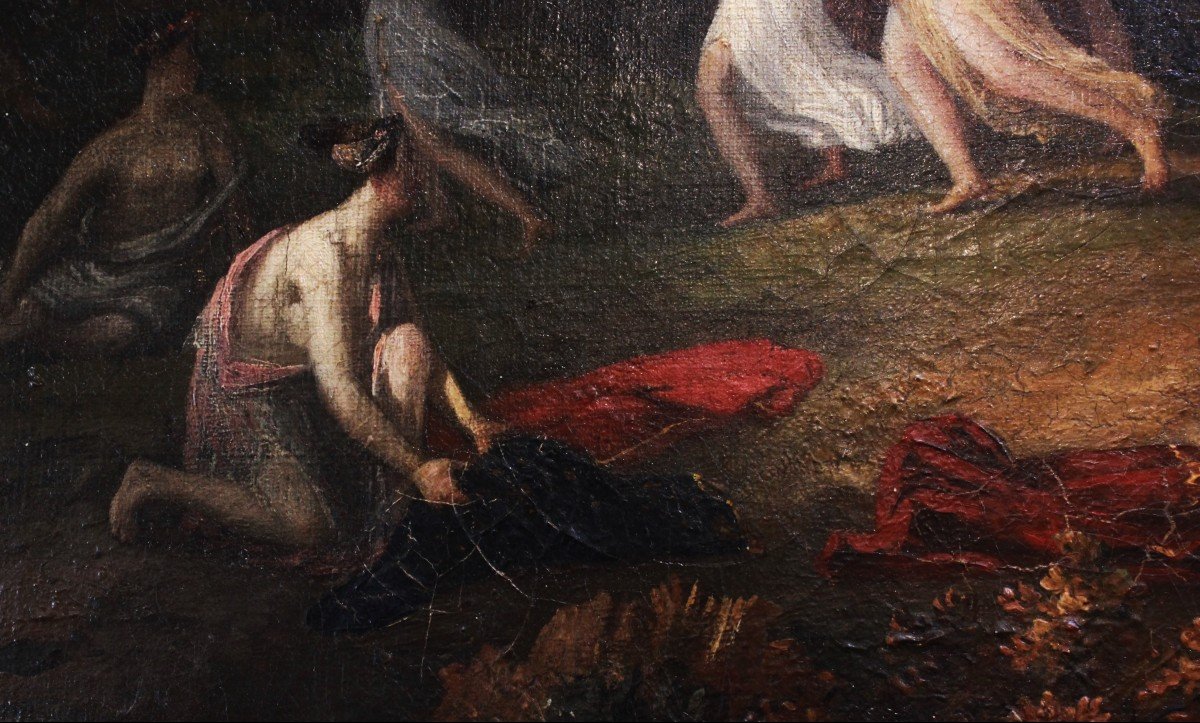 Ulysses And Nausicaa On The Island Of The Phaeacians | Oil On Canvas-photo-5