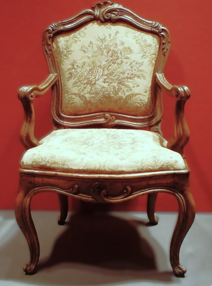 Rare Set Of 6 Armchairs From Venice, Dating To The Mid-18th Century.