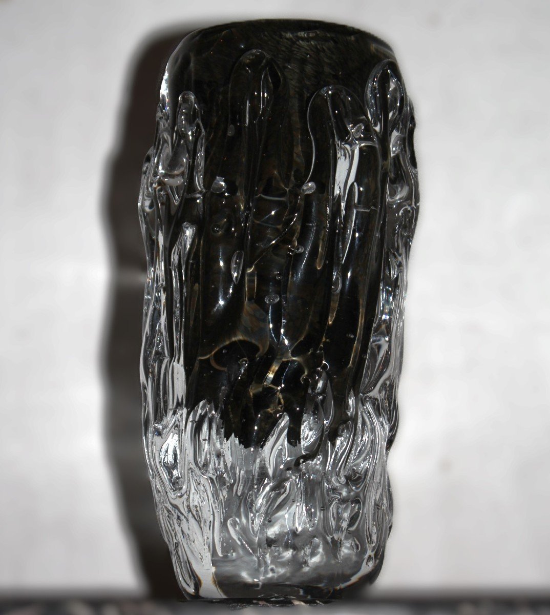 Seguso Murano Submerged Glass Vase.-photo-2