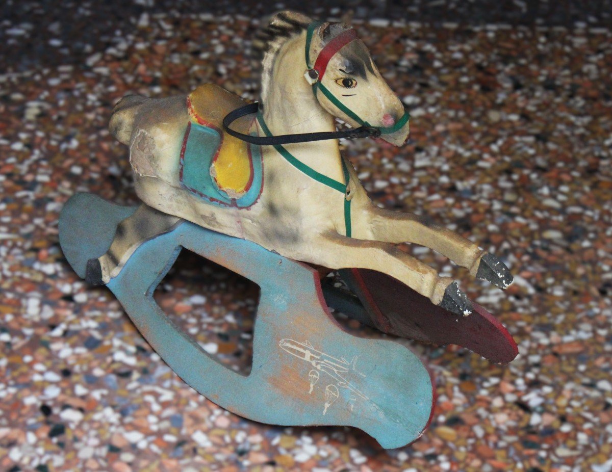 Rocking Horse, First Half Of The Twentieth Century-photo-2