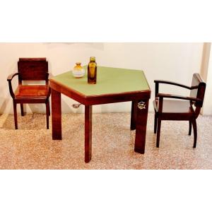 Melchiorre Bega | Game Set Pentagonal Table And 5 Seats