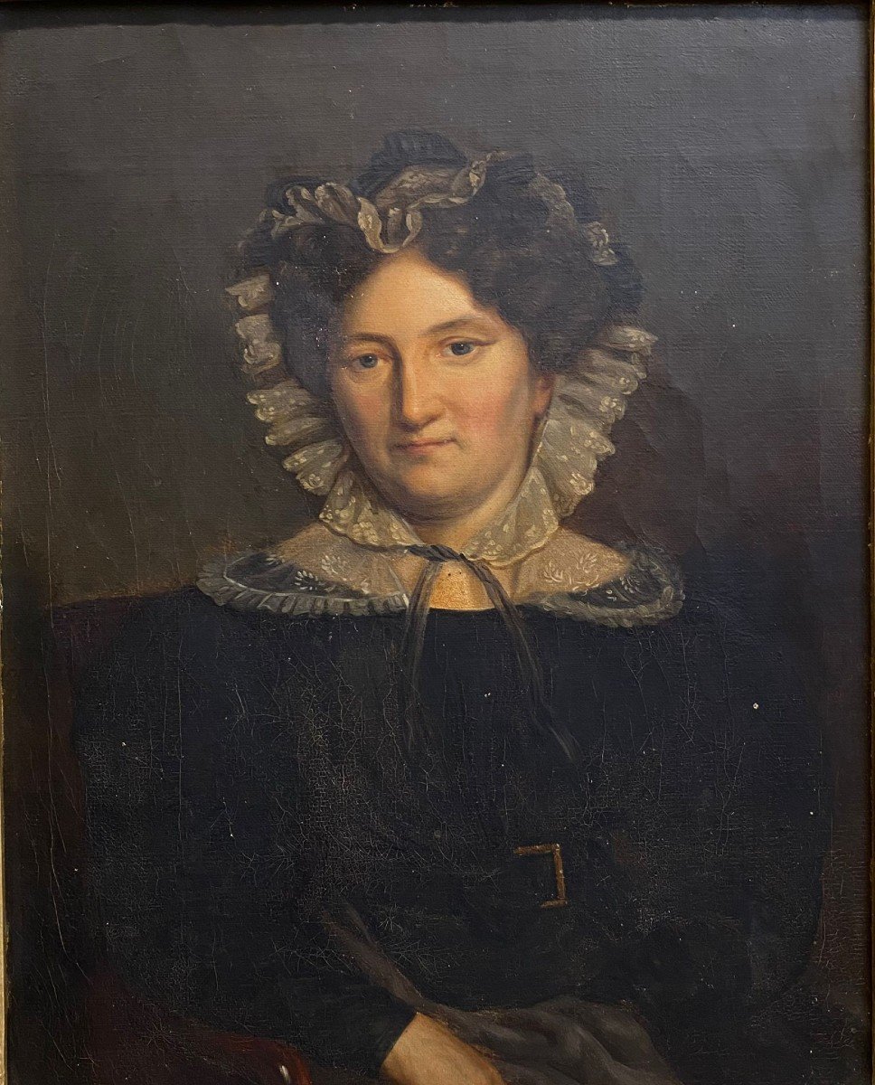  Portrait Of A Noble Woman, 19th Century.-photo-2