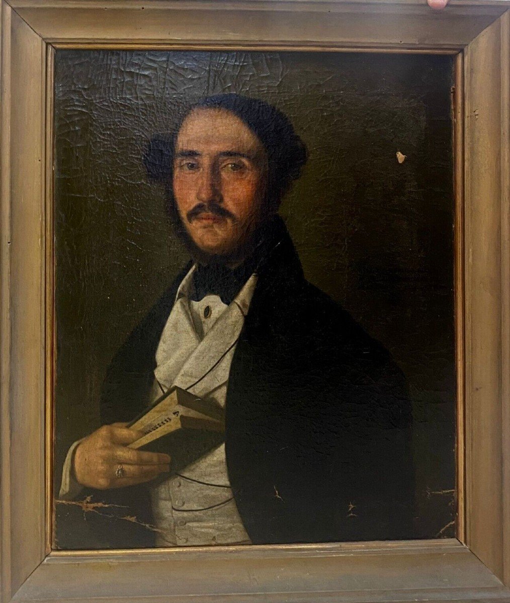 Portrait Of A Gentil Man, Attributable To Tommaso Riolo 1772- 1837 Palermo. 