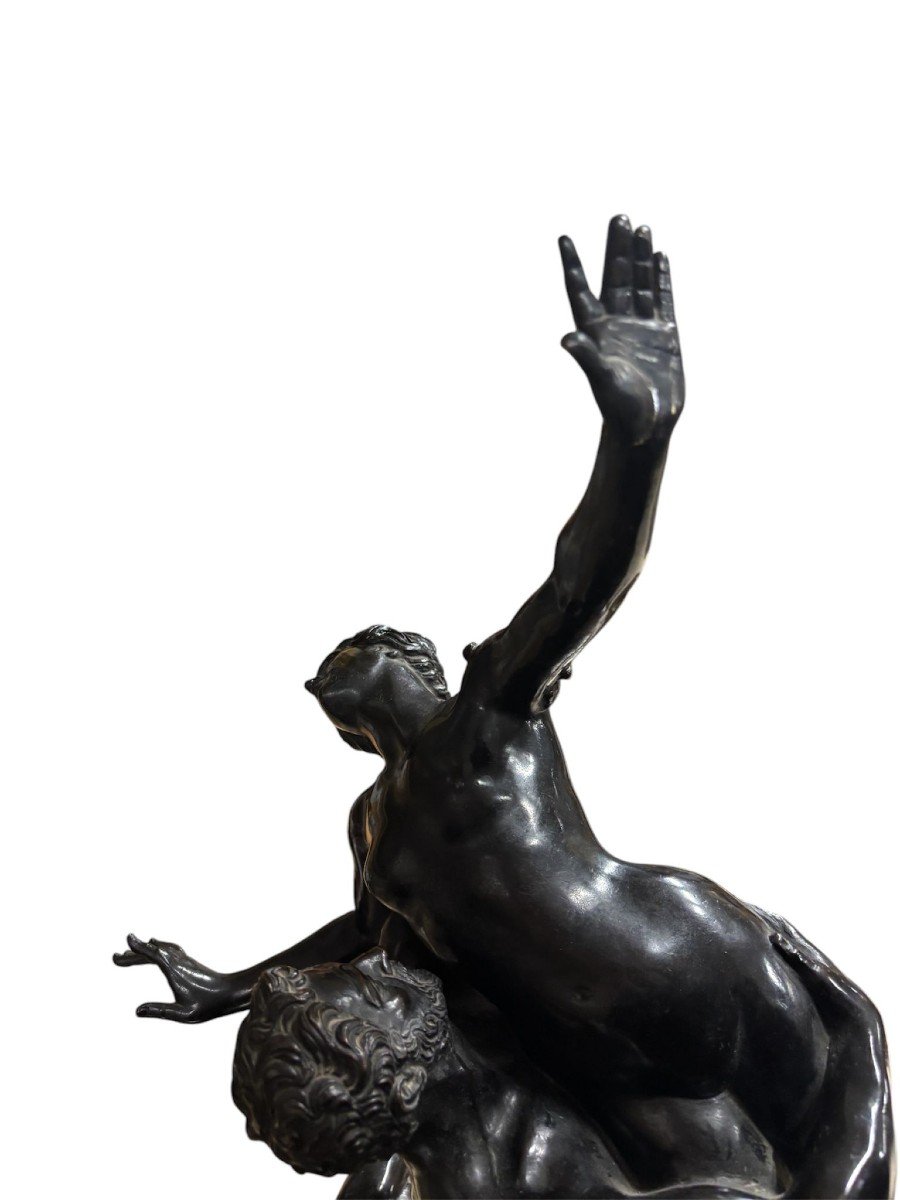 Bronze Sculpture Of The Rape Of The Sabine Women.-photo-1