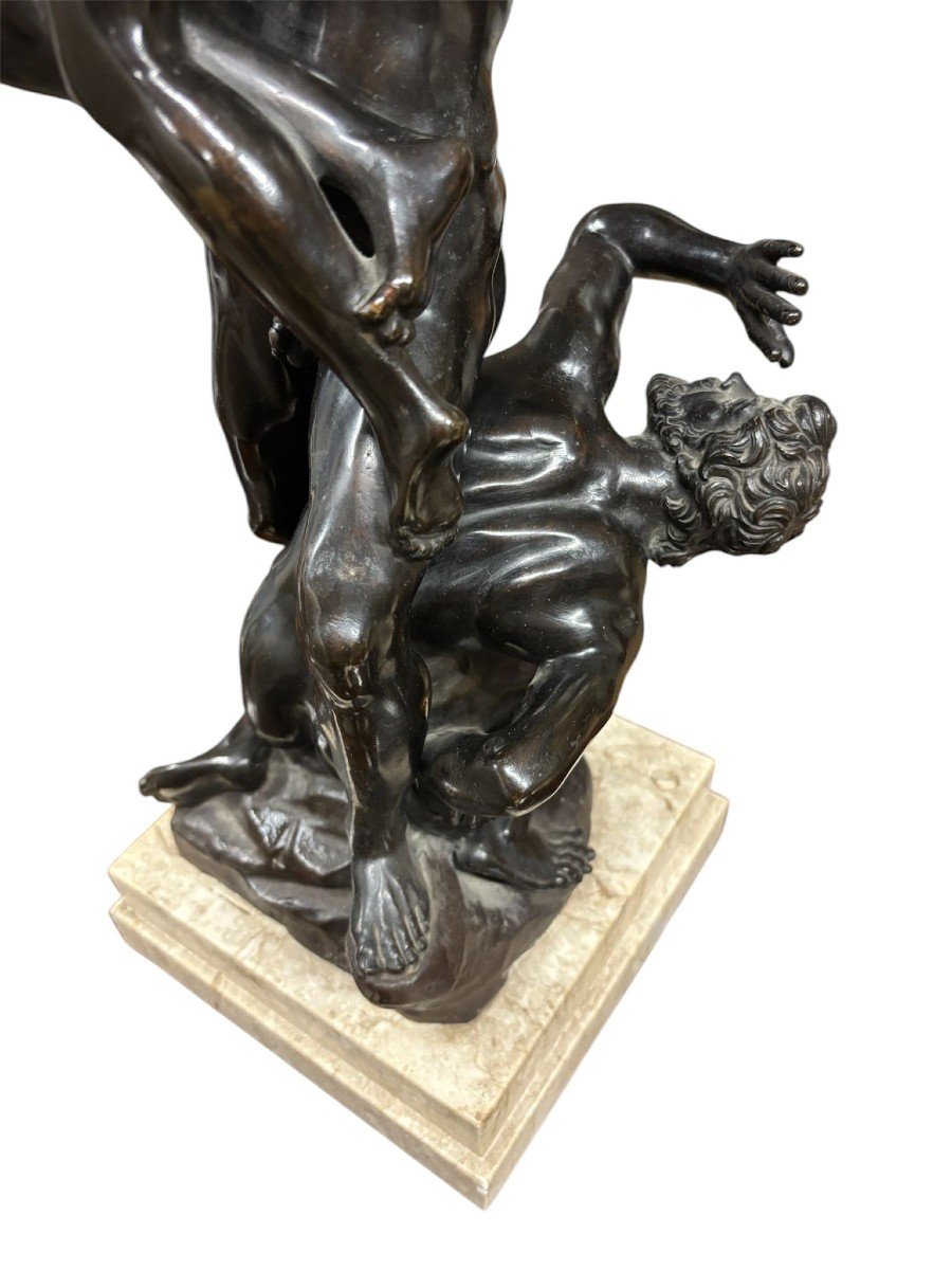 Bronze Sculpture Of The Rape Of The Sabine Women.-photo-4