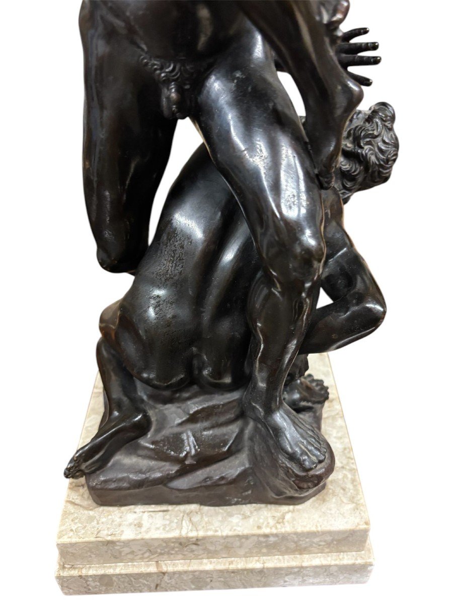 Bronze Sculpture Of The Rape Of The Sabine Women.-photo-5