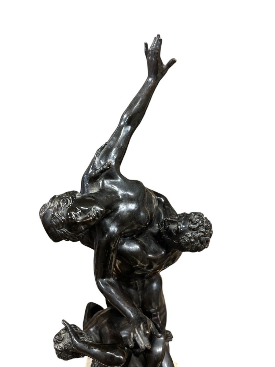 Bronze Sculpture Of The Rape Of The Sabine Women.-photo-7